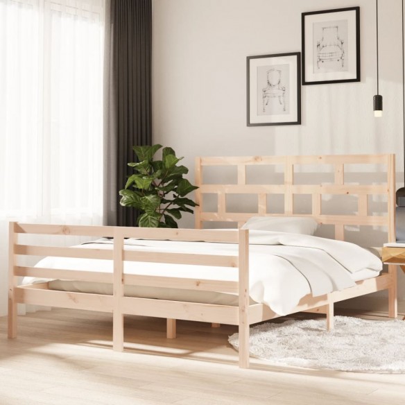 Lit Bois de pin massif 160x200 cm