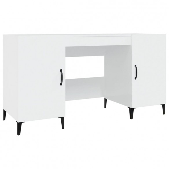Bureau Blanc brillant 140x50x75 cm  Bureau Blanc brillant 140x50x75 cm