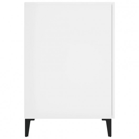 Bureau Blanc brillant 140x50x75 cm  Bureau Blanc brillant 140x50x75 cm