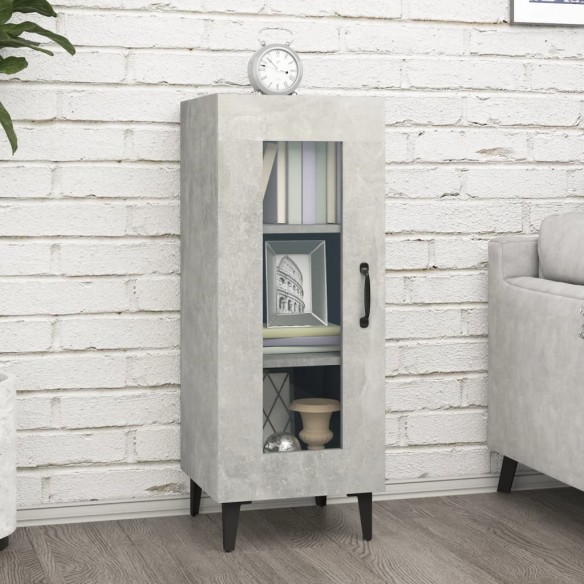 Buffet Gris béton 34,5x34x90 cm 