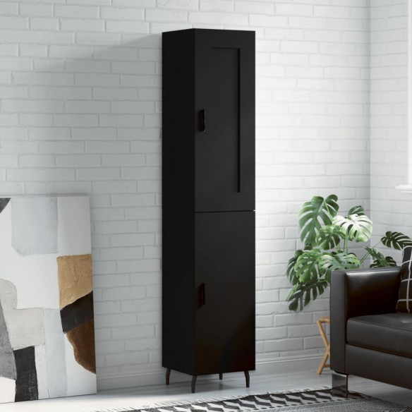 Buffet haut Noir 34,5x34x180 cm 