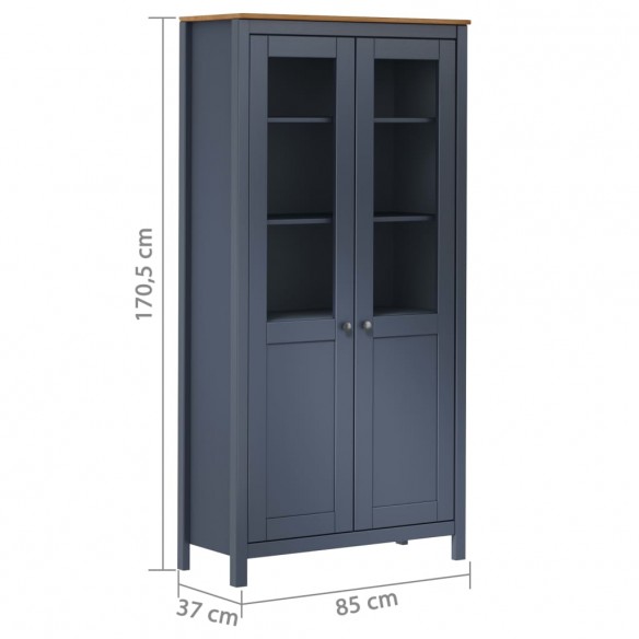 Buffet Hill Gris 85x37x170,5 cm Bois de pin solide Buffet Hill Gris 85x37x170,5 cm Bois de pin solide