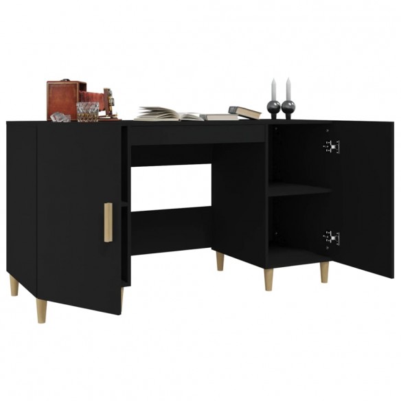 Bureau Noir 140x50x75 cm  Bureau Noir 140x50x75 cm
