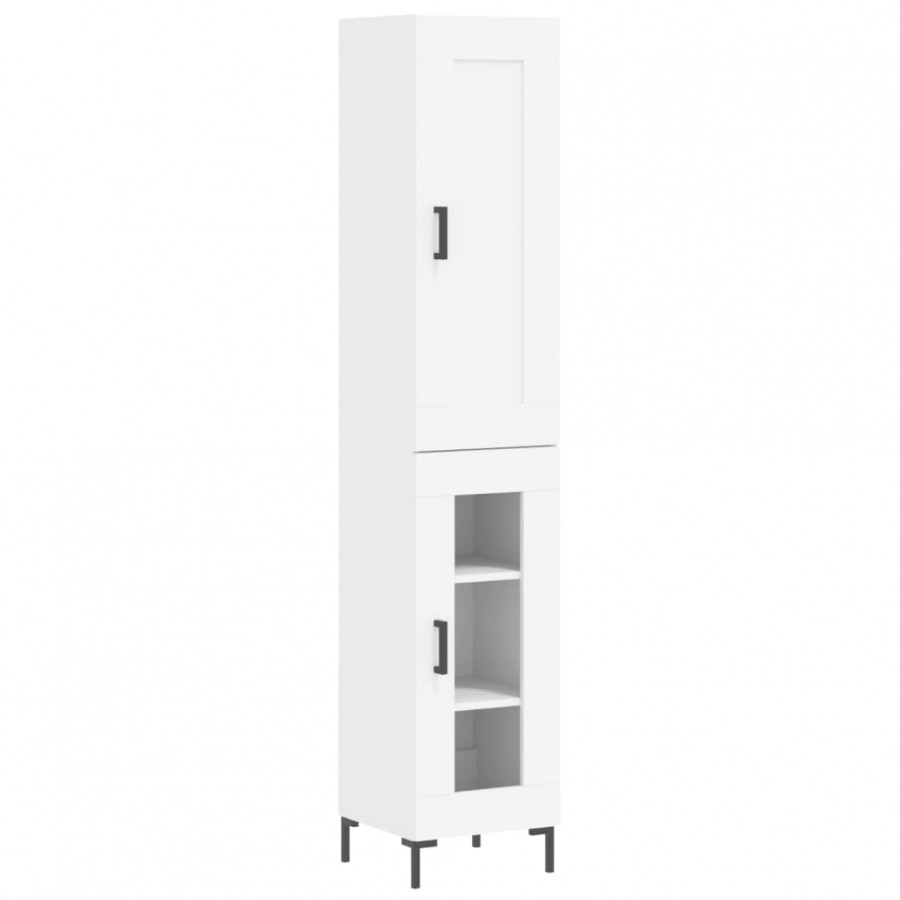 Buffet haut Blanc 34,5x34x180 cm 