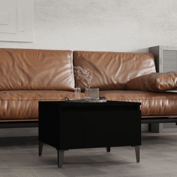 Table d'appoint Noir 50x46x35 cm 