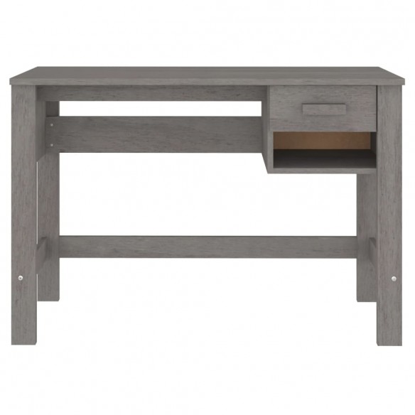 Bureau HAMAR Gris clair 110x40x75 cm Bois massif de pin Bureau HAMAR Gris clair 110x40x75 cm Bois massif de pin