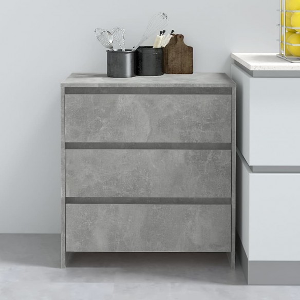 Buffet Gris béton 70x41x75 cm 