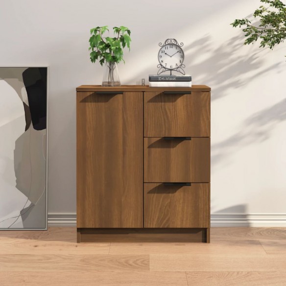Buffet Chêne marron 60x30x70 cm 