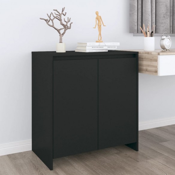 Buffet Noir 70x41x75 cm 