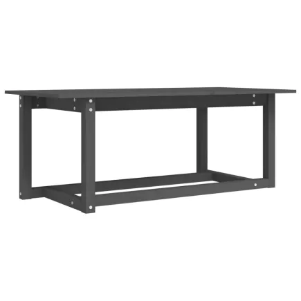 Table basse Gris 110x55x45 cm Bois massif de pin 2