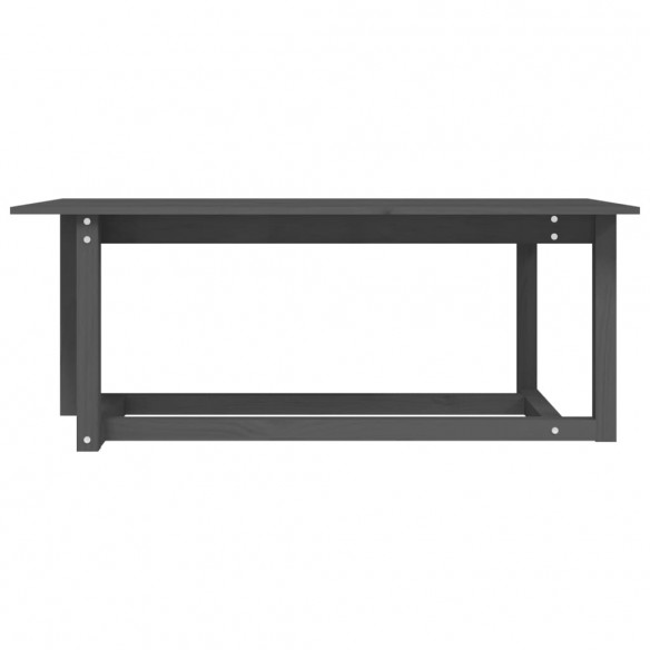 Table basse Gris 110x55x45 cm Bois massif de pin Table basse Gris 110x55x45 cm Bois massif de pin