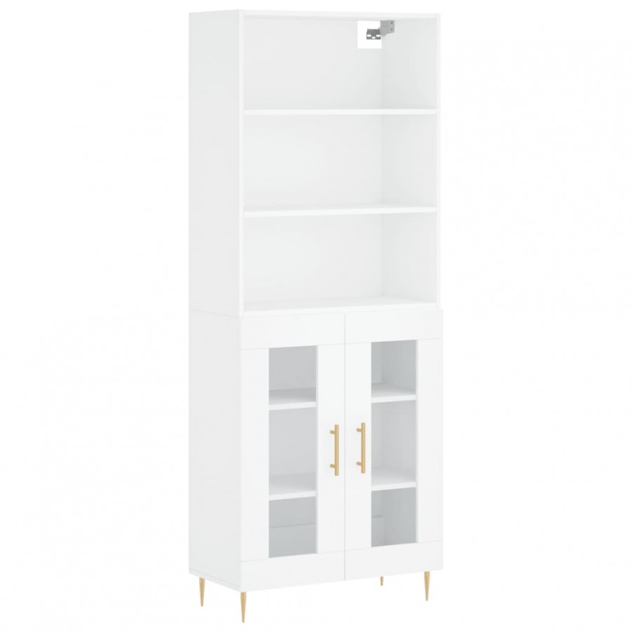 Buffet haut Blanc 69,5x34x180 cm 