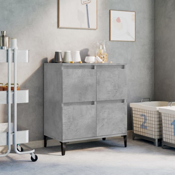 Buffet Gris béton 60x35x70 cm 