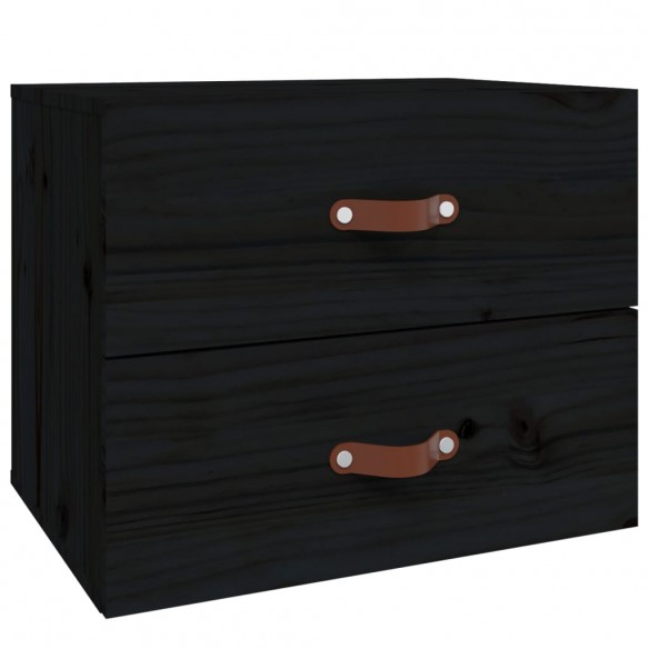 Table de chevet murale Noir 50x36x40 cm Table de chevet murale Noir 50x36x40 cm