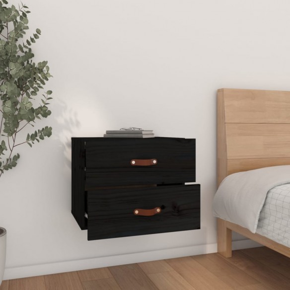 Table de chevet murale Noir 50x36x40 cm Table de chevet murale Noir 50x36x40 cm