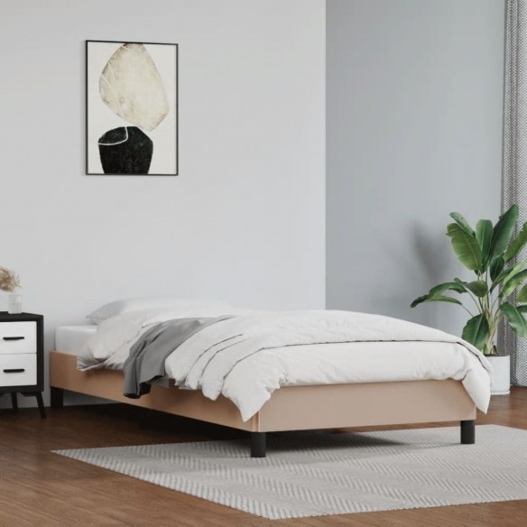 Lit Cappuccino 80x200 cm Similicuir