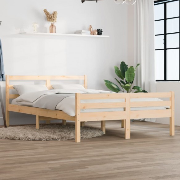 Lit bois massif 120x190 cm petit double