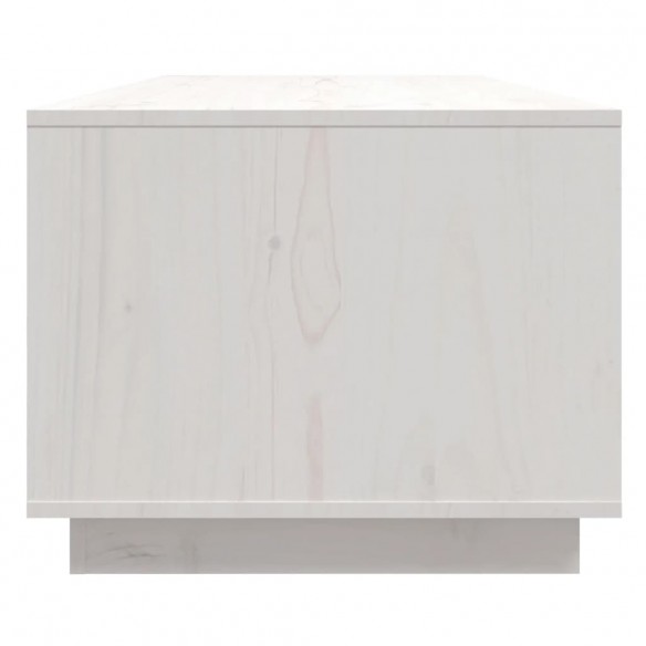 Table basse Blanc 110x50x40 cm Bois massif de pin Table basse Blanc 110x50x40 cm Bois massif de pin
