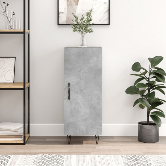 Buffet Gris béton 34,5x34x90 cm 