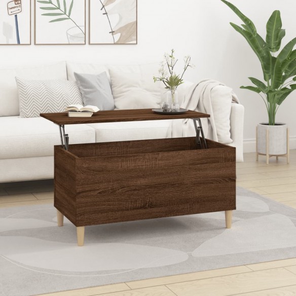 Table basse Chêne marron 90x44,5x45 cm 