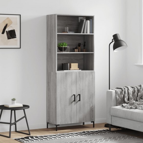 Buffet haut Sonoma gris 69,5x34x180 cm 