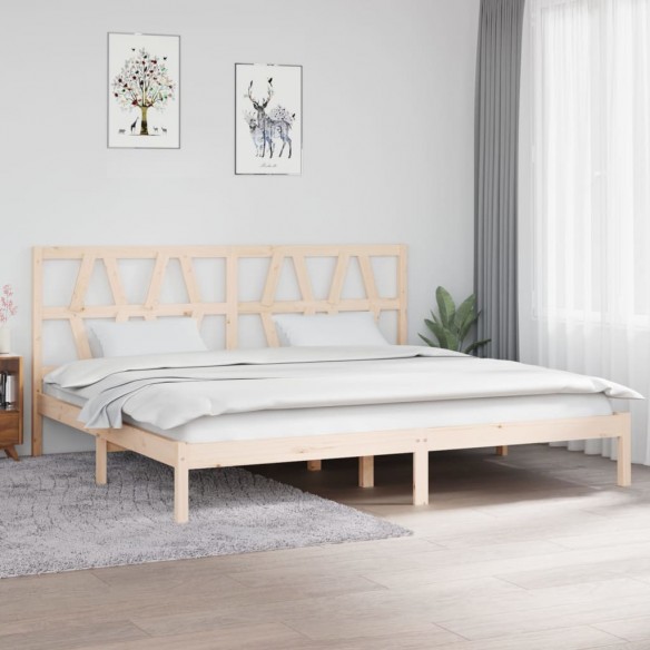 Lit Bois de pin massif 200x200 cm
