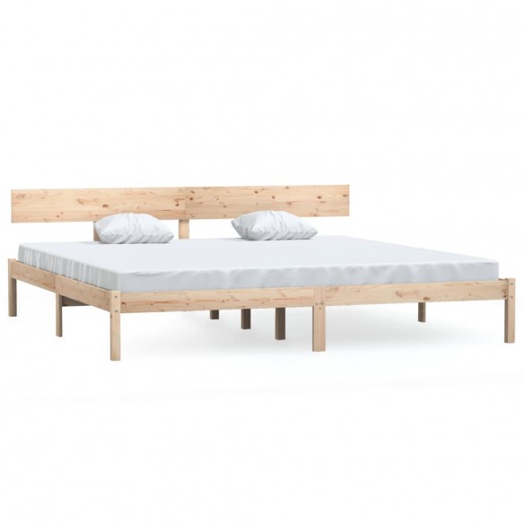 Lit Bois de pin massif 200x200 cm