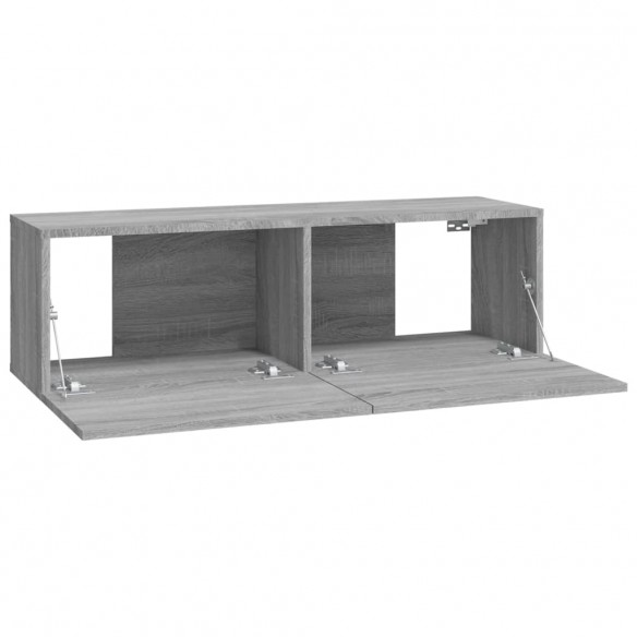 Meubles TV muraux 4 pcs Sonoma gris 100x30x30 cm