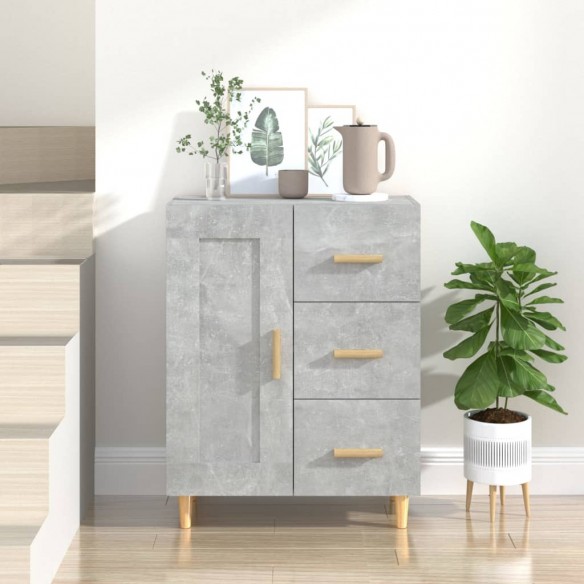 Buffet Gris béton 69,5x34x90 cm 