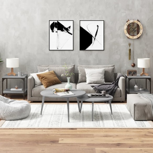 Tables d'appoint 2pcs Sonoma gris 40x40x40 cm 