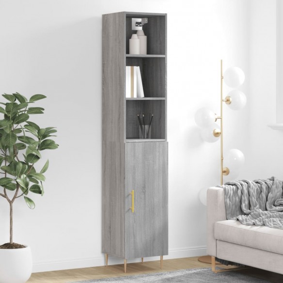 Buffet haut Sonoma gris 34,5x34x180 cm 