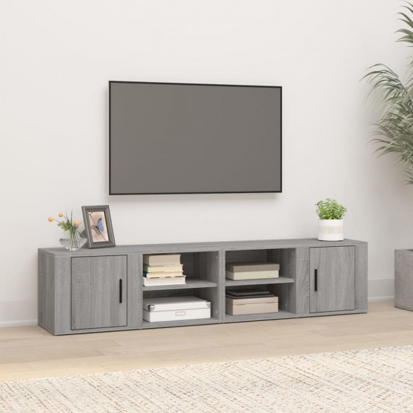 Meubles TV 2 pcs Sonoma gris 80x31,5x36 cm 