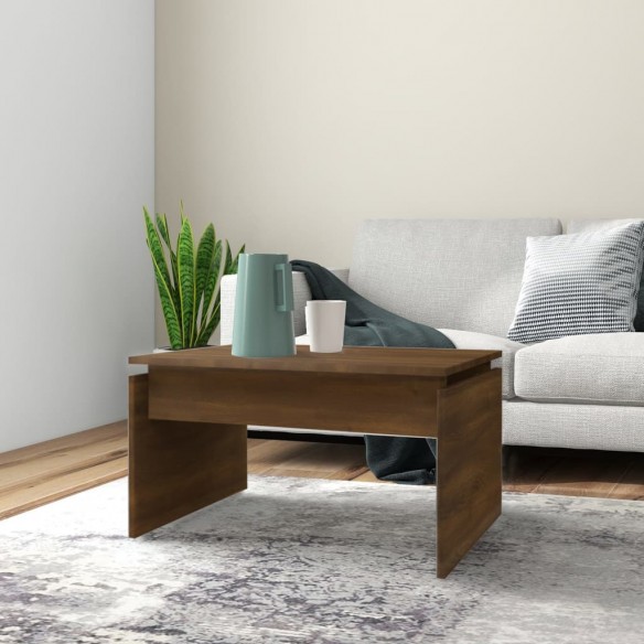 Table basse Chêne marron 68x50x38 cm 