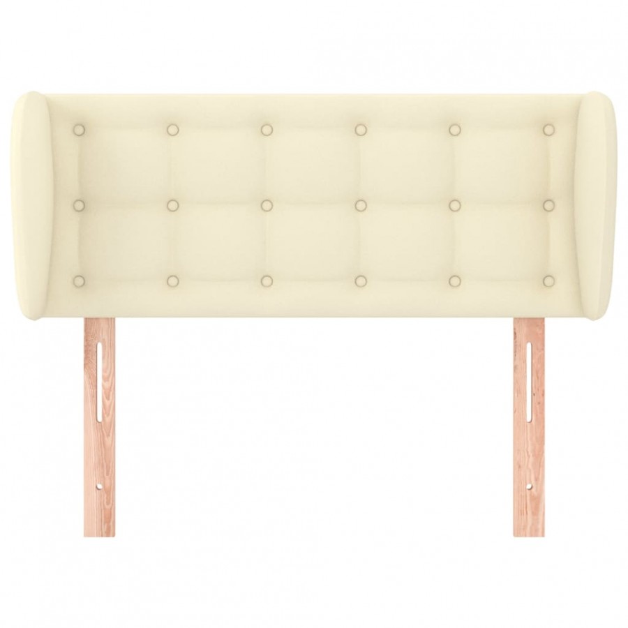 Tête de lit avec oreilles Crème 83x23x78/88 cm Similicuir