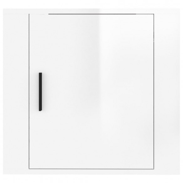 Tables de chevet murales 2 pcs Blanc brillant 50x30x47 cm Tables de chevet murales 2 pcs Blanc brillant 50x30x47 cm