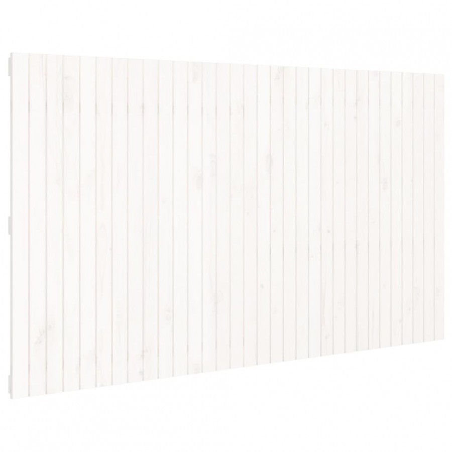 Tête de lit murale Blanc 204x3x110 cm Bois massif de pin