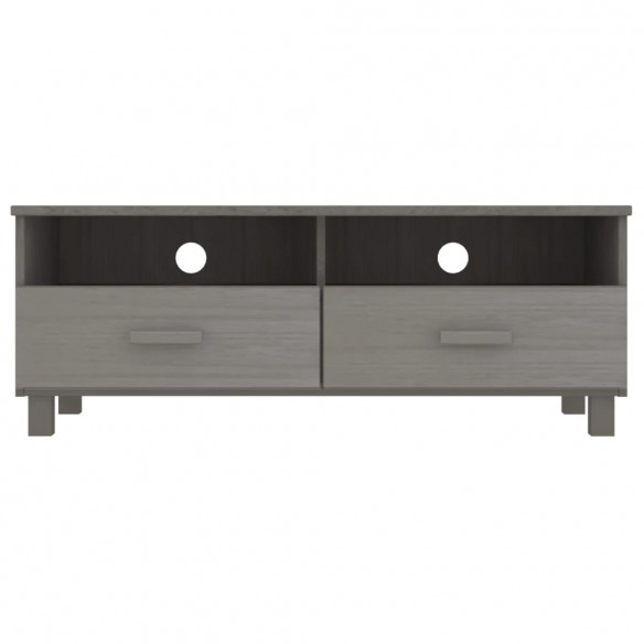 Meuble TV HAMAR Gris clair 106x40x40 cm Bois massif de pin Meuble TV HAMAR Gris clair 106x40x40 cm Bois massif de pin