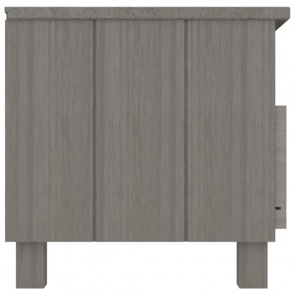 Meuble TV HAMAR Gris clair 106x40x40 cm Bois massif de pin Meuble TV HAMAR Gris clair 106x40x40 cm Bois massif de pin