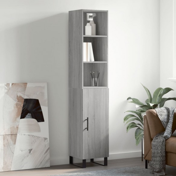 Buffet haut Sonoma gris 34,5x34x180 cm 