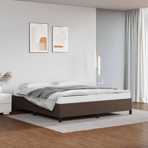 Lit Marron 160x200 cm Similicuir