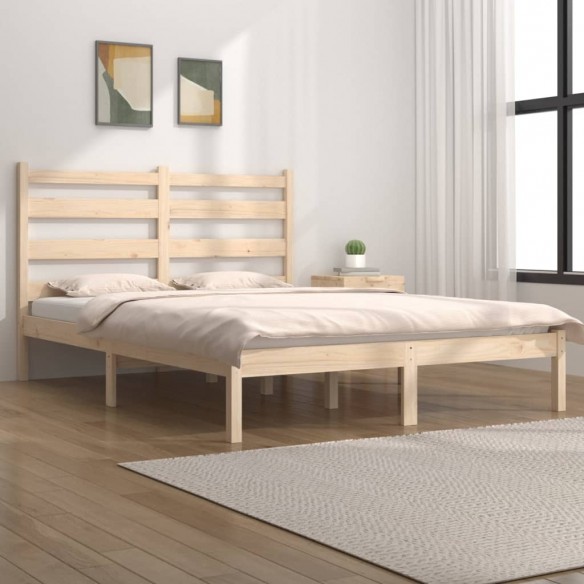 Lit Bois de pin massif 200x200 cm