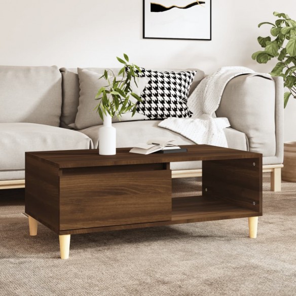 Table basse Chêne marron 90x50x36,5 cm 