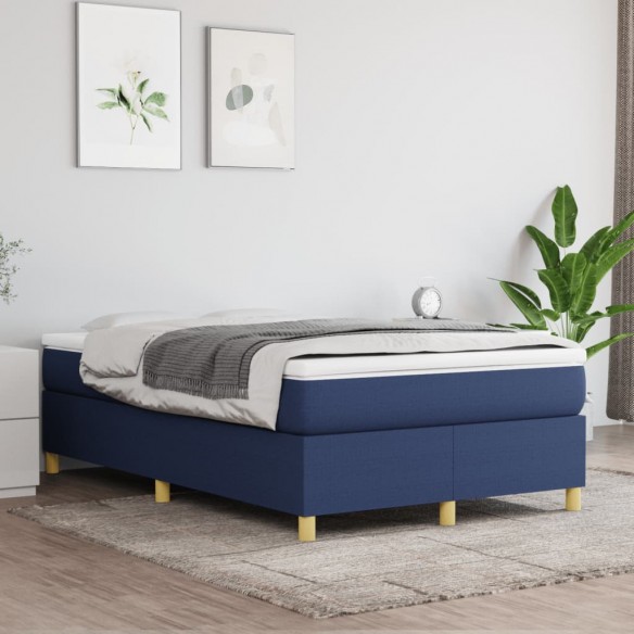 Lit Bleu 120x200 cm Tissu