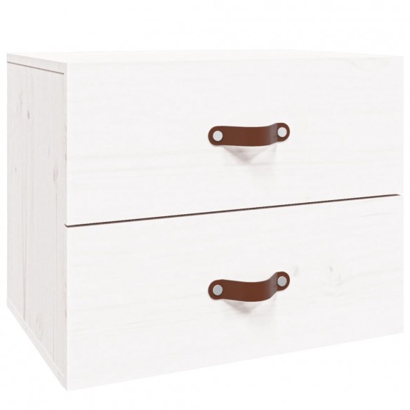Table de chevet murale Blanc 50x36x40 cm Table de chevet murale Blanc 50x36x40 cm
