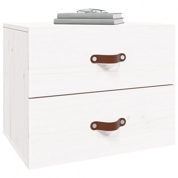 Table de chevet murale Blanc 50x36x40 cm Table de chevet murale Blanc 50x36x40 cm