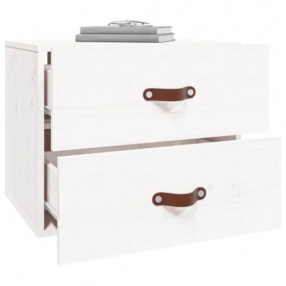 Table de chevet murale Blanc 50x36x40 cm Table de chevet murale Blanc 50x36x40 cm