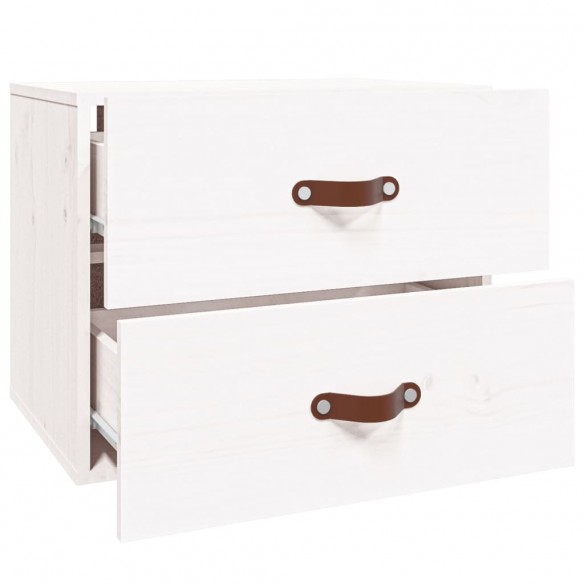 Table de chevet murale Blanc 50x36x40 cm Table de chevet murale Blanc 50x36x40 cm