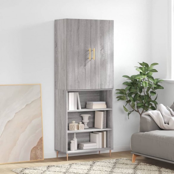Buffet haut Sonoma gris 69,5x34x180 cm 