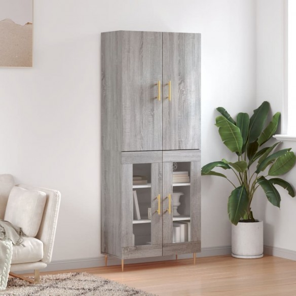 Buffet haut Sonoma gris 69,5x34x180 cm 