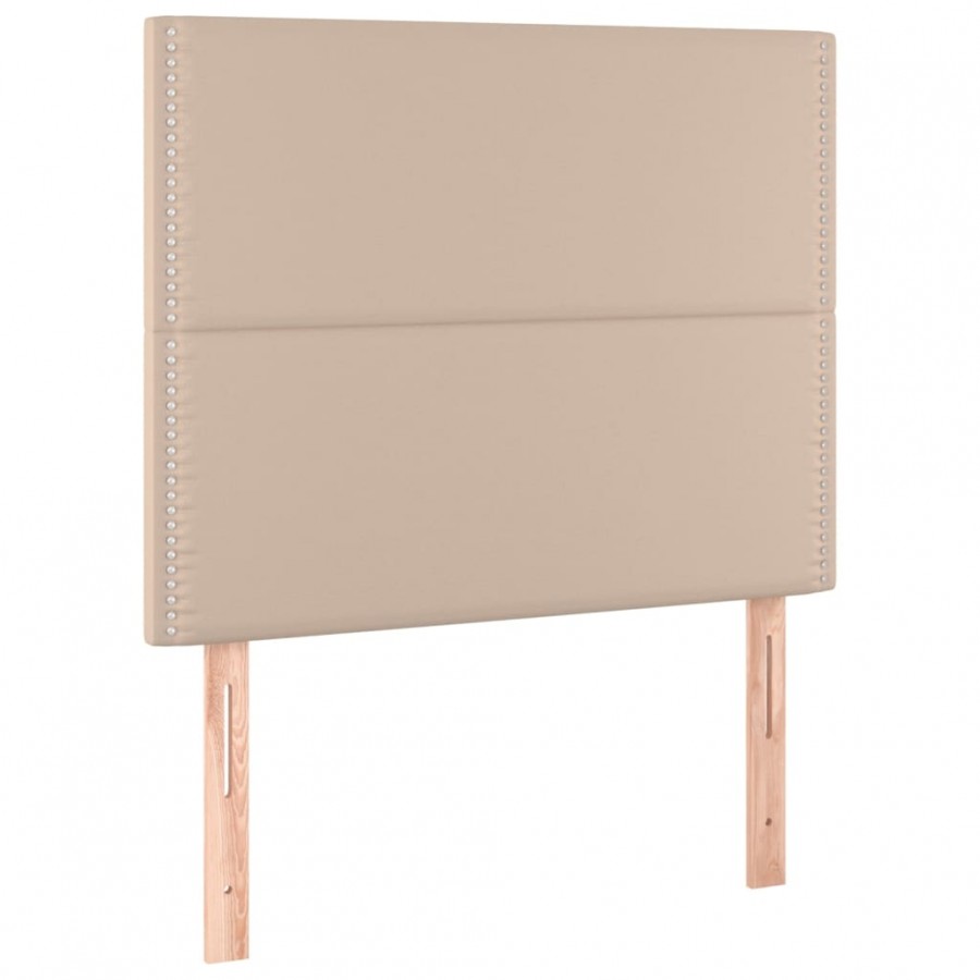 Têtes de lit 2 pcs Cappuccino 80x5x78/88 cm Similicuir
